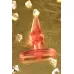 Красная анальная втулка с ограничителем - 6,5 см красный 