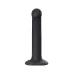 Черный фаллос на присоске Silicone Bendable Dildo M - 18 см черный 