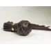 Коричневая генитальная кожаная плеть - 30 см коричневый 