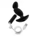 Черный анальный вибратор Silicone Vibrating Prostate Massager 04 - 16,5 см черный 