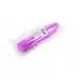 Лиловый глянцевый пластиковый вибратор - 14 см лиловый 