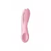 Розовый вибратор Threesome 1 с  пальчиками розовый 