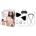 Большой эротический набор из 12 предметов Interchangeable Collar   Nipple Clips Set черный 