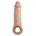 Телесная насадка-удлинитель Intrepid 9.25 Inch Realistic Penis Extender Sleeve - 23,5 см телесный 