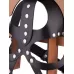 Кожаная маска-шлем  Лектор черный 
