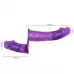 Женский фиолетовый страпон с вагинальной вибропробкой Ultra - 17,5 см фиолетовый 