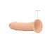 Телесный фаллоимитатор без мошонки Silicone Dildo Without Balls - 15,3 см телесный 