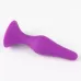 Фиолетовая коническая силиконовая анальная пробка Soft - 13 см фиолетовый 