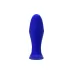 Синяя силиконовая расширяющая анальная пробка Bloom - 8,5 см синий 