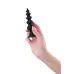 Черная анальная ёлочка Indi - 11,5 см черный 