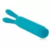 Голубой вибратор с ушками Rabbit Bullet Vibrator - 8,9 см голубой 
