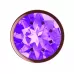 Пробка цвета розового золота с фиолетовым кристаллом Diamond Amethyst Shine S - 7,2 см фиолетовый 