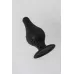 Черная анальная втулка Spade XS - 6,5 см черный 