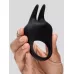 Черное эрекционное виброкольцо Sensation Rechargeable Vibrating Rabbit Love Ring черный 