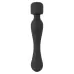 Черный вибромассажер с подогревом Cupa Warming Wand - 22,6 см черный 