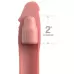 Телесная насадка-удлинитель 2 Inch Silicone X-tension with Strap - 20,3 см телесный 