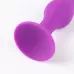 Фиолетовая коническая силиконовая анальная пробка Soft - 13 см фиолетовый 