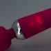 Ярко-розовый жезловый вибромассажер с рифленой ручкой - 20 см ярко-розовый 