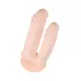 Телесный анально-вагинальный вибратор RealStick Silicone Jason M - 18 см телесный 