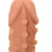 Насадка фаллического вида с венками и шишечками Extreme Sleeve 006 S-size - 12,7 см телесный 