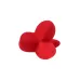 Красная силиконовая расширяющая анальная пробка Flower - 9 см красный 