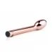 Золотистый вибратор для G-стимуляции Rosy Gold G-spot Vibrator - 22 см золотистый 