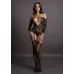 Стильный боди-комбинезон Criss Cross Neck Bodystocking черный S-M-L