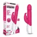 Розовый пульсирующий вибромассажер G-Spot Thrusting Rabbit - 24 см розовый 