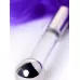 Кисточка для щекотания с фиолетовыми пёрышками - 13 см фиолетовый 