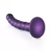 Фиолетовый фаллоимитатор Beaded G-Spot - 17 см фиолетовый 