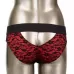 Красно-черные страпон-трусики Pegging Panty Set - размер L-XL красный с черным L-XL