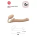 Телесный безремневой страпон Silicone Bendable Strap-On - size M телесный 