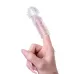 Прозрачная рельефная насадка на палец Hicks - 8,5 см прозрачный 