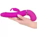 Лиловый вибратор-кролик с функцией сквирта Cumshot Rabbit Vibrator - 24 см лиловый 