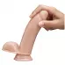 Телесный фаллоимитатор 7 inch Self Lubricating Dildo with Balls - 17,8 см телесный 