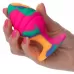Яркая анальная пробка Cheeky Large Swirl Tie-Dye Plug - 9 см разноцветный 