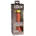 Фаллоимитатор цвета карамели 6  Vibrating Silicone Dual Density Cock - 17,8 см карамель (темно-бежевый 