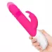 Розовый пульсирующий вибромассажер G-Spot Thrusting Rabbit - 24 см розовый 