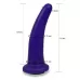 Фиолетовая гладкая изогнутая насадка-плаг - 13,3 см фиолетовый 