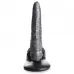 Серый фантазийный фаллоимитатор The Gargoyle Rock Hard Silicone Dildo - 23,6 см серый 