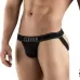 Черные перфорированные трусы-джоки Clever Ambar Jockstrap черный L