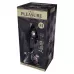 Серебристая анальная втулка Mini Metal Butt Plug Size M с розовым кристаллом розовый 