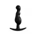 Черная анальная фигурная втулка - 11,5 см черный 