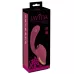Малиновый вибратор с подвижными язычками 2 Function Vibrator - 20,6 см малиновый 