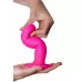 Ярко-розовый фаллоимитатор двойной плотности Hitsens 4 - 17,5 см ярко-розовый 