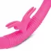Розовый парный вибратор-кролик Together Vibes - 35,6 см розовый 