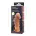 Телесная закрытая насадка с шишечками Cock Sleeve 008 Size M - 15,6 см телесный 