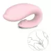 Нежно-розовый вибромассажер для пар WINTER с пультом ДУ нежно-розовый 
