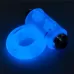 Голубое, светящееся в темноте эрекционное виброкольцо Lumino Play Vibrating Penis Ring голубой 