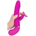 Лиловый вибратор-кролик с функцией сквирта Cumshot Rabbit Vibrator - 24 см лиловый 